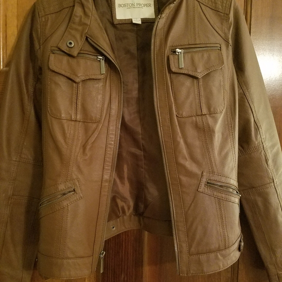 Boston Proper leather jacket - Picture 1 of 3